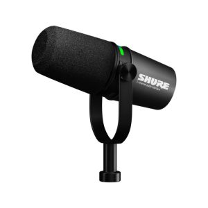 Shure MV7i Smart Microphone & Interface Two Channels Of Digital Audio Recording with Built-in Combo XLR & 1/4" Input & USB-C Output