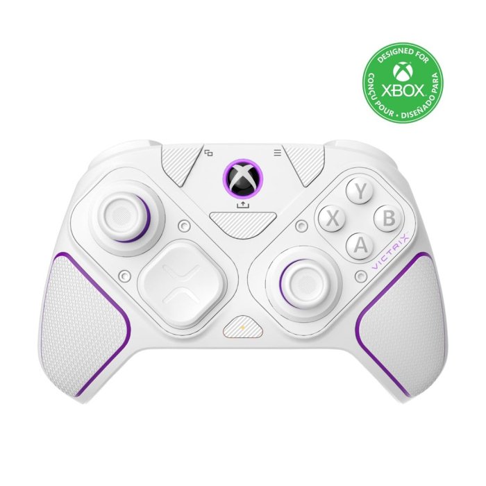 PDP Victrix Pro BFG Wireless/Wired/Bluetooth Gaming Controller for Xbox Series X|S, Xbox One & PC ,Dolby Atmos Audio, Remappable Buttons, White - Image 3