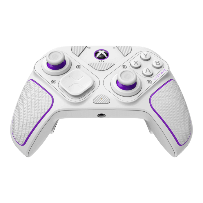 PDP Gaming Victrix Pro BFG Wireless/Wired Controller, Compatible With PS5 / PS4 & PC, 5ms Input Latency, 2000mAh Battery, 4 Mappable Back Buttons, Multi-Position Clutch Triggers, White | 052-002-WH - Image 3
