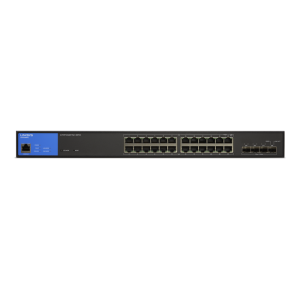 Linksys 24-Port Managed Gigabit PoE+ Switch with 4 10G SFP+ Uplinks