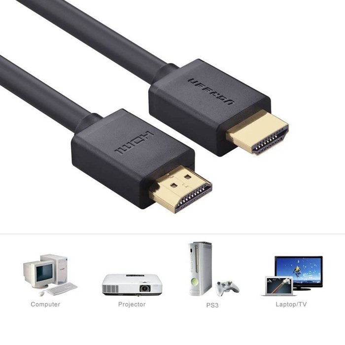 UGreen High Speed HDMI Round Cable 25m - Black - Image 2