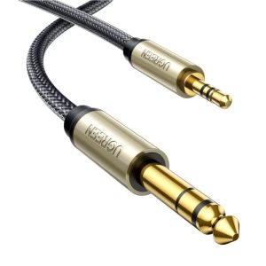 UGreen 3.5 to 6.35 TRS Stereo Audio Cable 2m -Grey