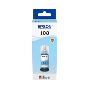 Epson 108 EcoTank Light Cyan ink bottle (70 ml)...