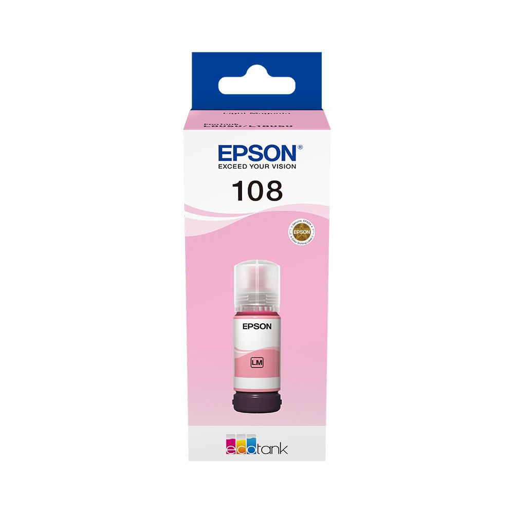 Epson 108 EcoTank Light Magenta ink bottle (70 ml)...