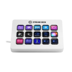 Elgato Stream Deck MK.2 Full-Size Wired Keypad with 15 Customizable LCD keys - White