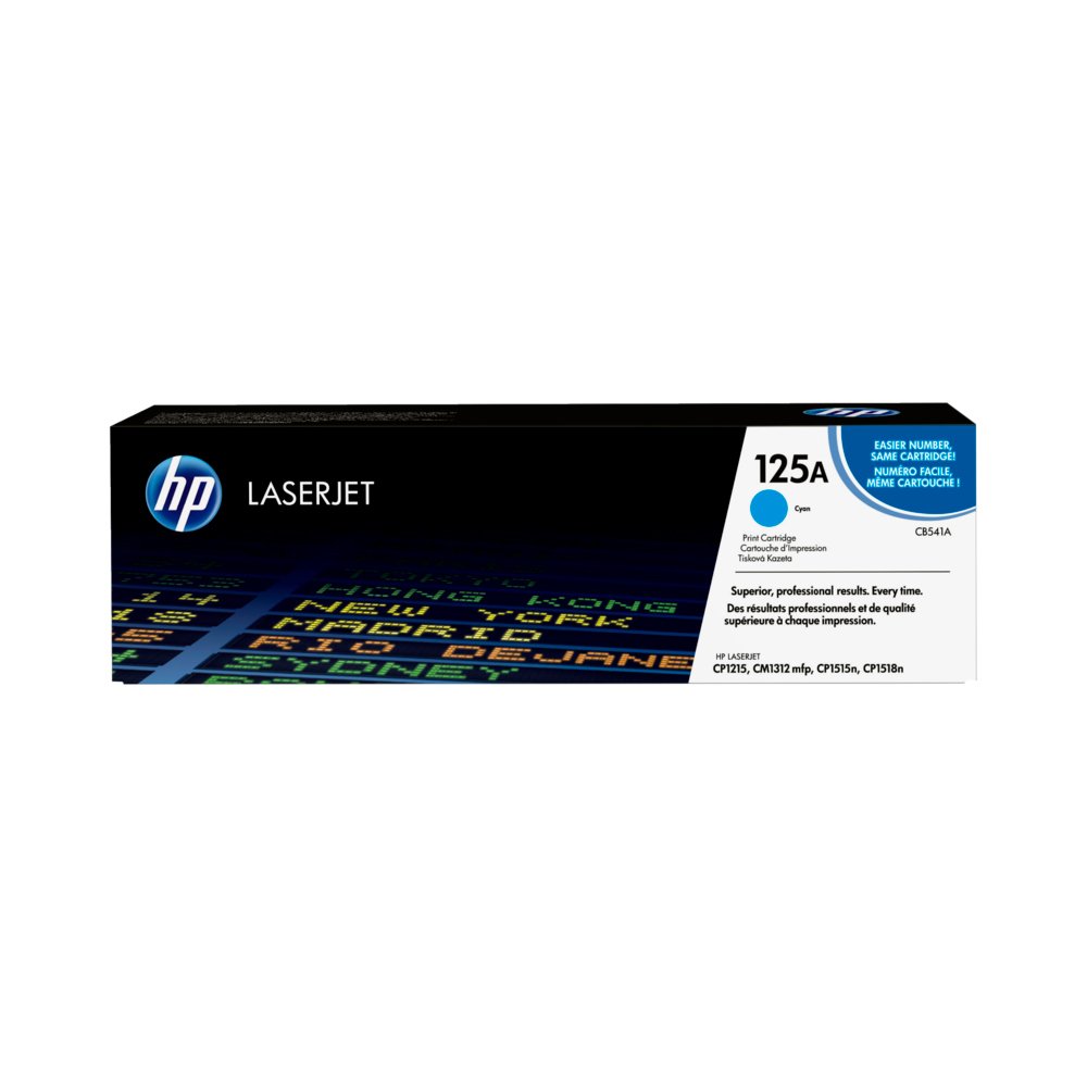 HP 125A Cyan Original LaserJet Toner Cartridge (CB541A)...