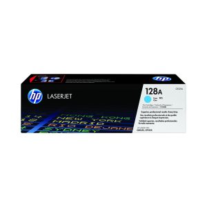 HP 128A Cyan Original LaserJet Toner Cartridge (CE321A)...