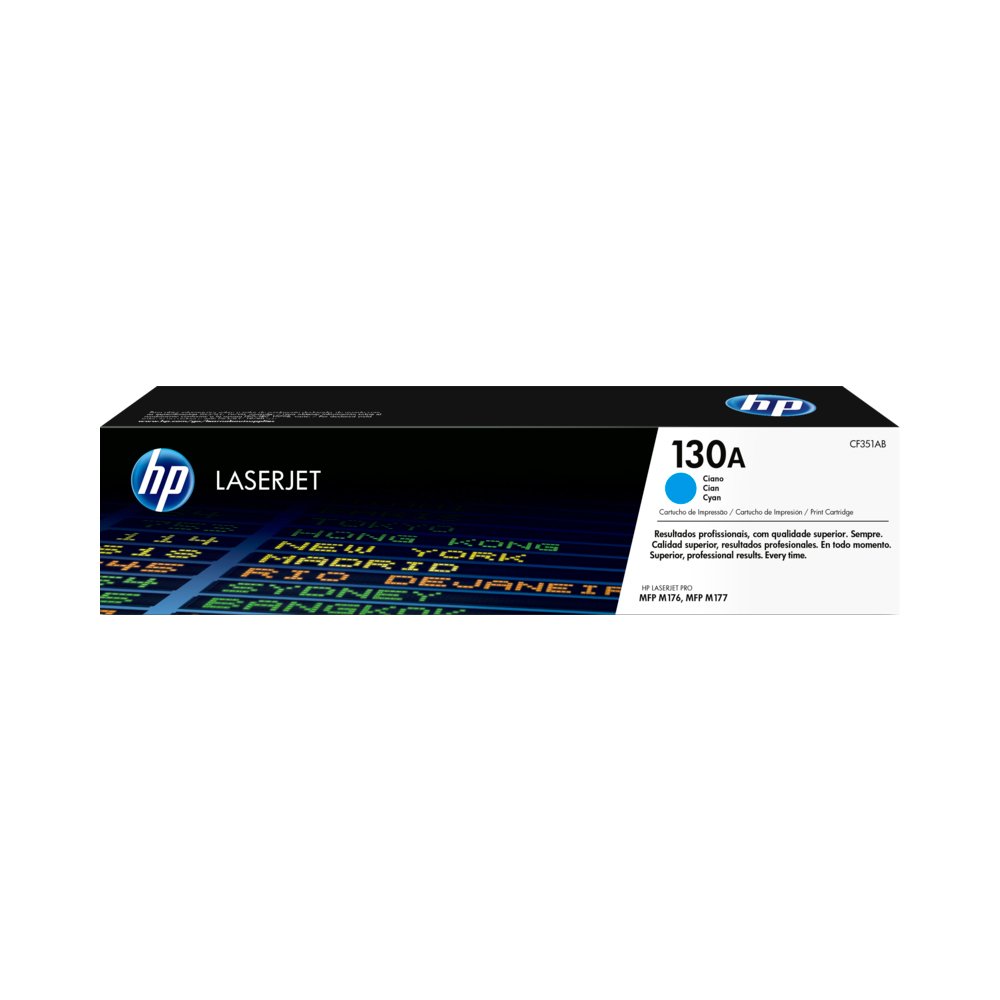 HP 130A Cyan Original LaserJet Toner Cartridge (CF351A)...