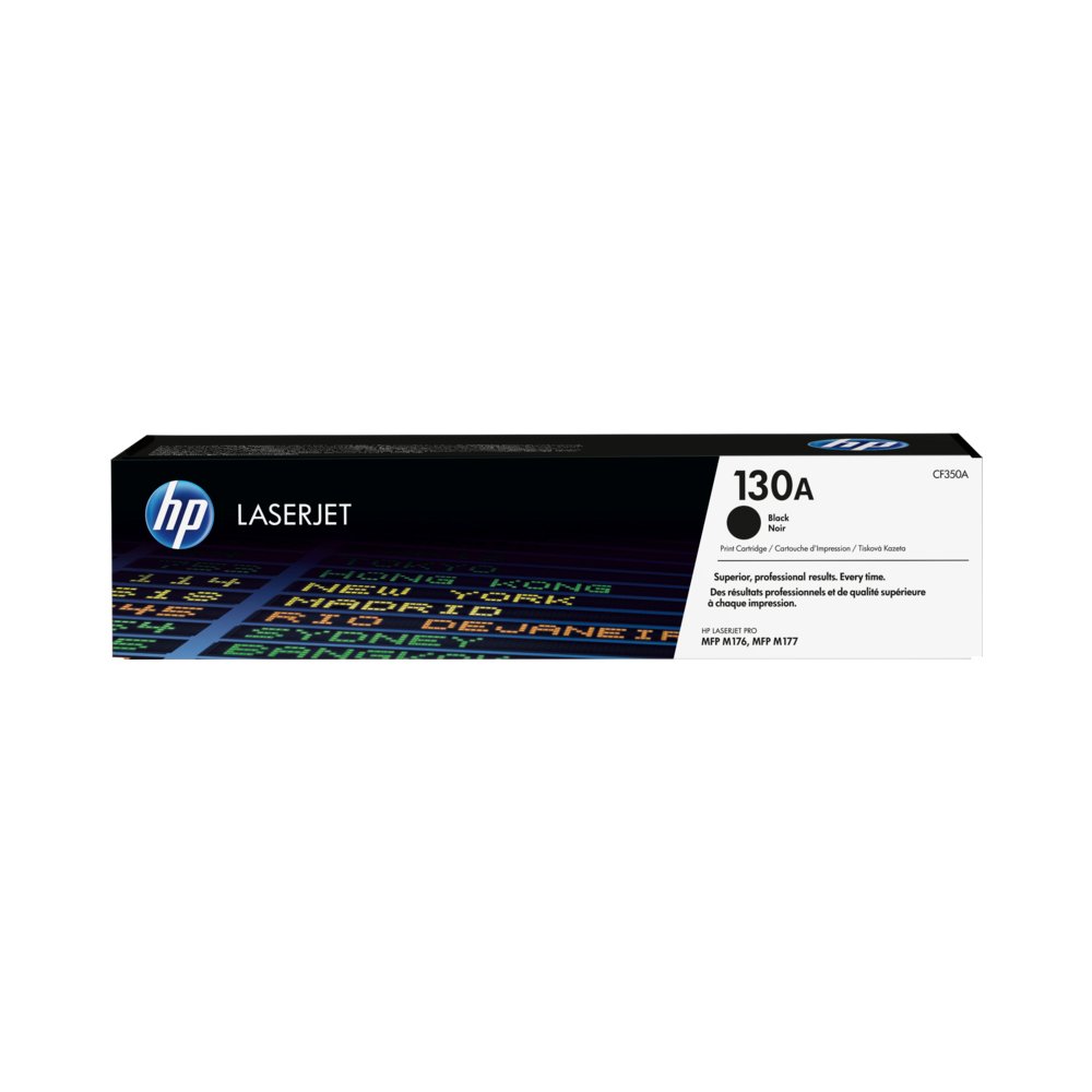 HP 130A Black Original LaserJet Toner Cartridge (CF350A)...
