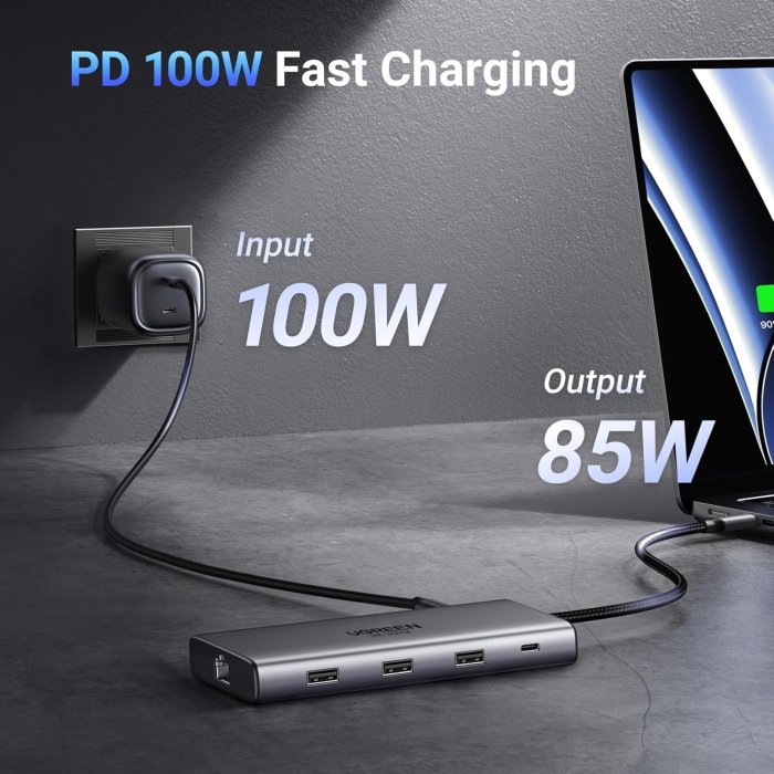 Ugreen CM639 USB-C 10-In-1 Multifunction Adapter - Image 2