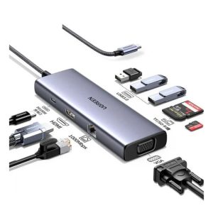 UGreen USB-C MultiFunction Adapter 9-In-1 for MacBook Pro, Type-C Laptops