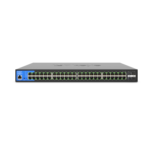 Linksys 48-Port Managed Gigabit PoE+ Switch with 4 10G SFP+ Uplinks