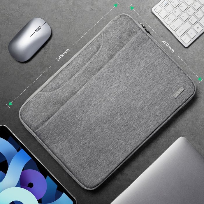 UGreen Portable Laptop Bag 15.9'' With Padded Foam interior - Gray - Image 2