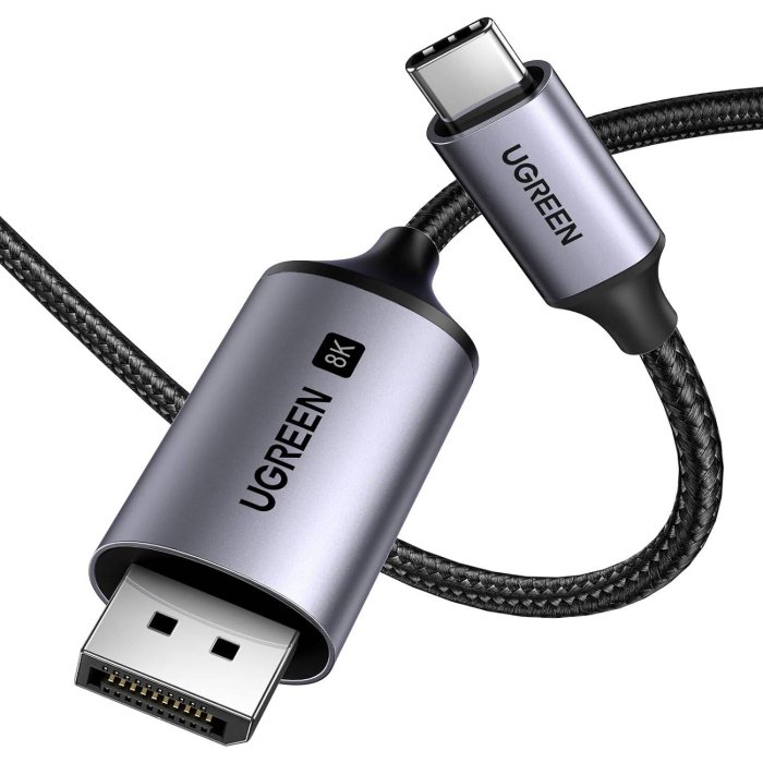 UGreen USB C to DisplayPort 1.4 Cable 8K@60Hz 4K@240Hz 1m
