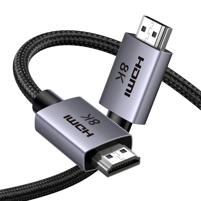 UGreen 8K HDMI 2.1 Cable-2m (48Gbps 6.6FT)-Gray