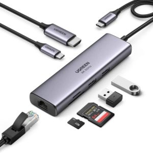 UGREEN DisplayPort KVM Switch 2 In 1 Out Share A Display Device & 4 USB Device