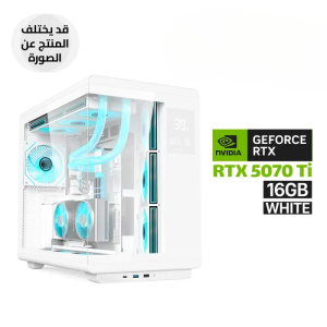 Gaming PC Ryzen 7 9800X3D, Asus X870 Max WiFi7 White, 32GB D5 RGB 6000, 2TB SSD NVMe, ASUS TUF RTX 5070 Ti 16GB White, PRIME LC 360 ARGB White AIO, TUF 1000W PSU White, Acer U600 White Case, 7x RGB Fans, Windows 11 Pro