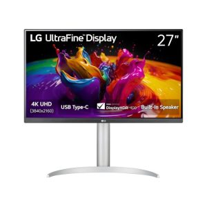 LG UltraFine 27" 4K IPS Panel 60Hz 5ms HDR10, USB Type-C 90W Flat Monitor - White