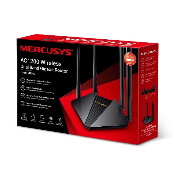 Mercusys MR30G AC1200 Wireless Dual Band Gigabit Router - Image 2