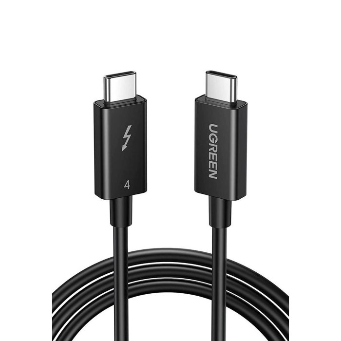 UGreen Thunderbolt 4 Type C Male To Male Cable 0.8m - Black