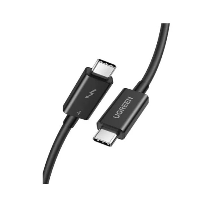 UGreen Thunderbolt 4 Type C Male To Male Cable 0.8m - Black - Image 3