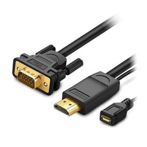UGreen HDMI to VGA Converter Cable 1.5m - Black