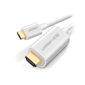UGreen MM121 USB Types C to HDMI Cable Male to Male ABS Case 1.5m - White