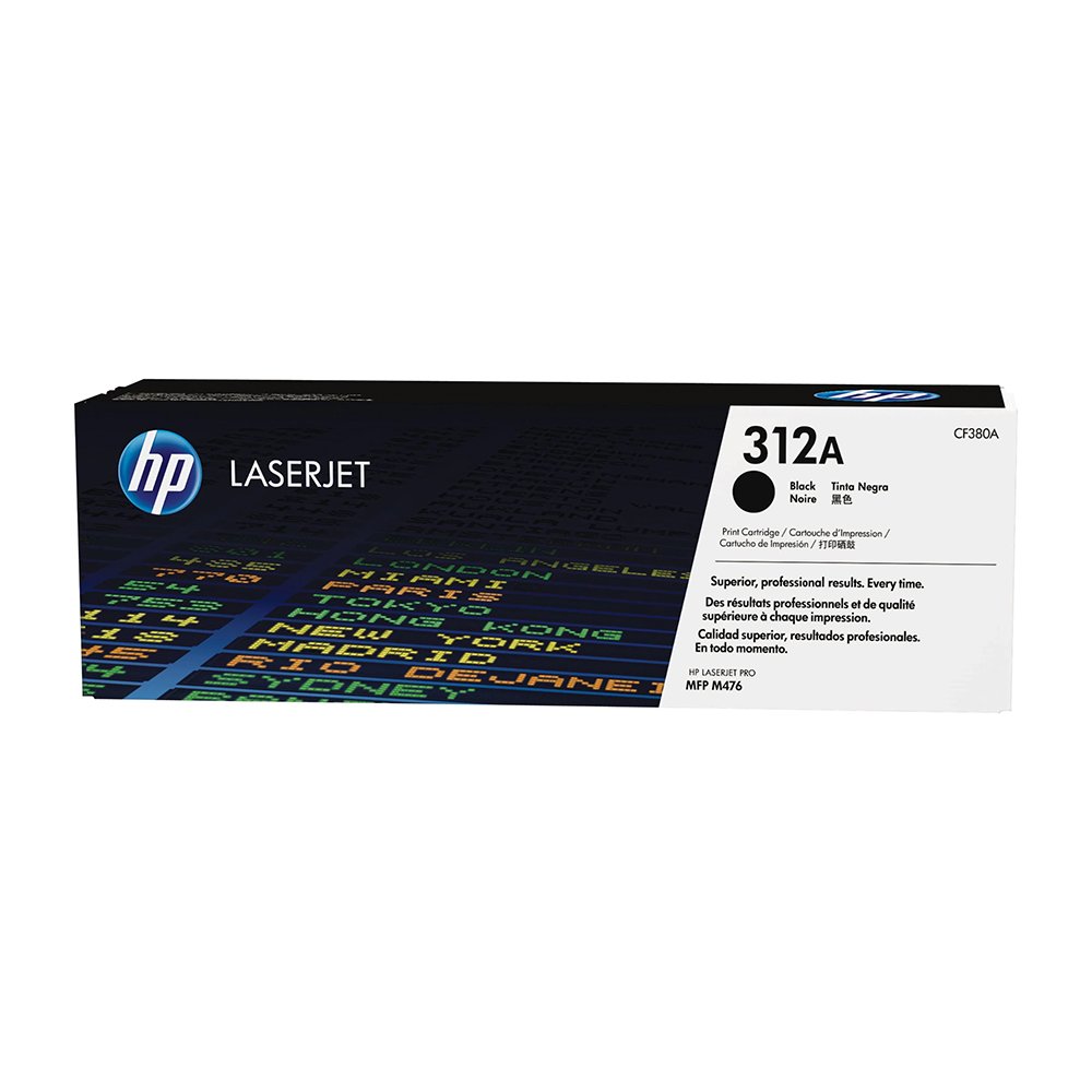 HP 312A Black Original LaserJet Toner Cartridge (CF380A)...
