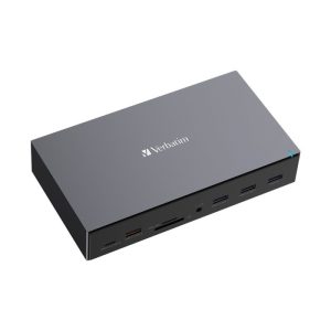 Verbatim USB-C Pro Docking Station 17 Port Upto 10Gbps USB 3.2 Gen 2 Supports 8K Supports DisplayLink With 80W USB Power Delivery
