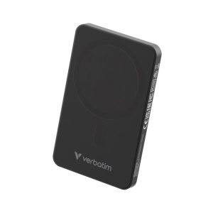 Verbatim Charge Go Power Bank Magnetic Wireless 5000Mah Supports PD & QC 3.0, Charge 2 Devices, Safety Protections