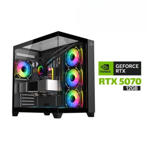 Gaming PC RYZEN 7-9800X3D Processor, ASUS ROG STRIX B850-F GAMING Wi-Fi 7 Motherboard, 32GB D5 (6000) RAM, 2TB NVMe (6000) SSD, RTX 5070 12GB VGA, 850 WATT GOLD PSU, L360 Liquid Cooler, Sharx Profin GX700 Mid Tower Case, 7x ARGB Fans,Windows 11 Pro