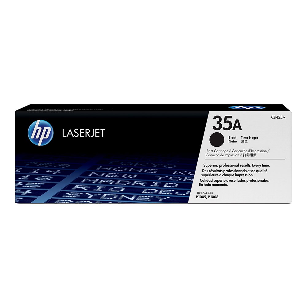 HP 35A Black Original LaserJet Toner Cartridge (CB435A)...