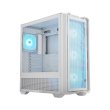 Cougar MX600 Mid Tower Tempered Glass Side Panel Case with 4 RGB Fans - White - Image 5