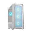 Cougar MX600 Mid Tower Tempered Glass Side Panel Case with 4 RGB Fans - White - Image 4