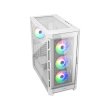 Cougar DuoFace Pro RGB Mid Tower Gaming Case, Two Side Panel Front & Left Tempered Glass Case With 4 ARGB Fan - White - Image 8