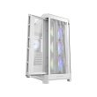 Cougar DuoFace Pro RGB Mid Tower Gaming Case, Two Side Panel Front & Left Tempered Glass Case With 4 ARGB Fan - White - Image 5