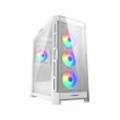 Cougar DuoFace Pro RGB Mid Tower Gaming Case, Two Side Panel Front & Left Tempered Glass Case With 4 ARGB Fan - White - Image 4