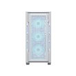 Cougar UniFace RGB Mid Tower Tempered Glass Side Panel Case With 4 Fan RGB - White - Image 5