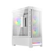 Cougar Air Face Mid Tower Tempered Glass Side Panel Case with 3 RGB Fans - White - Image 4