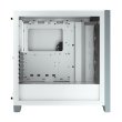 Corsair iCUE 4000X Mid-Tower Side Tempered Glass Panel Case with 3 RGB Fans - White - Image 7