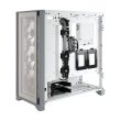Corsair iCUE 4000X Mid-Tower Side Tempered Glass Panel Case with 3 RGB Fans - White - Image 8