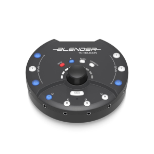 TC Helicon Blender Portable 12x8 Stereo Mixer With USB Connectivity Remote Control Via Bluetooth Connection 4 Independent Headphone Outputs