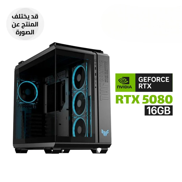 Gaming PC RYZEN 7-9800X3D, ASUS TUF X870 WIFI, 32GB RAM DDR5, 2TB SSD NVMe, ASUS RTX 5080 16GB Noctua VGA, NOCTUA Chromax 140mm CPU Air Cooler, ASUS TUF 1000 WATT GOLD PSU, Asus TUF Gaming GT502 Horizon Case, 3X ASUS RGB Fans, Wind 11 Pro (License)