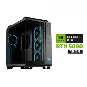 Gaming PC RYZEN 7-9800X3D, Asus X870 Max Gaming Wi-Fi 7, 32GB D5 RAM (6000),2TB SSD NVMe GEN-4 (7250), RTX 5080 16GB VGA, ASUS PRIME L360 Liquid Cooler, 1000 WATT GOLD PSU, Asus TUF Gaming GT502 Horizon Case,ASUS TUF 3x Fans, Win 11 Pro License