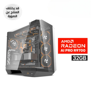 Gaming PC RYZEN 7-9850X3D, ASUS ROG STRIX X870H WIFI 7, 32GB D5 RAM, 2TB SSD NVMe GEN-4, Sapphire AMD Radeon AI PRO R9700 32GB, Asus Prime LC 360 LCD ARGB Liquid Cooler, ASUS TUF 1000 WATT GOLD PSU, DarkFlash DY470 Case 4X RGB Fans, Win 11 Pro (License)