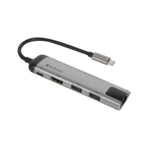 Verbatim USB-C Multiport Hub Upto Gbps USB 3.0X2 Supports 4K Hdmi, USB-C Connector For Power Charging