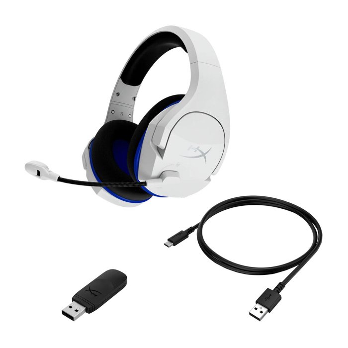 HyperX Cloud Stinger Core Wireless Gaming Headset with Noise-Cancelling Mic For PC,PS5 & PS4 -White - Image 2