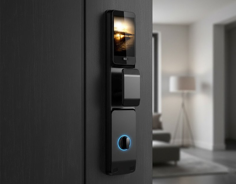 3D Face Recognition Smart Lock H1S-TT Black - Image 5