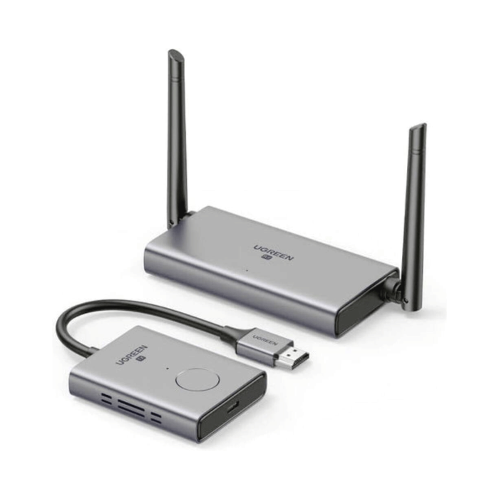 UGREEN CM506 Video Extender/Transmitter And Receiver, 50 Meter 1080p 60Hz Full HD, 5GHz Wireless HDMI + VGA + 3.5mm With LED Indicator And Type C Power Port | 50633A