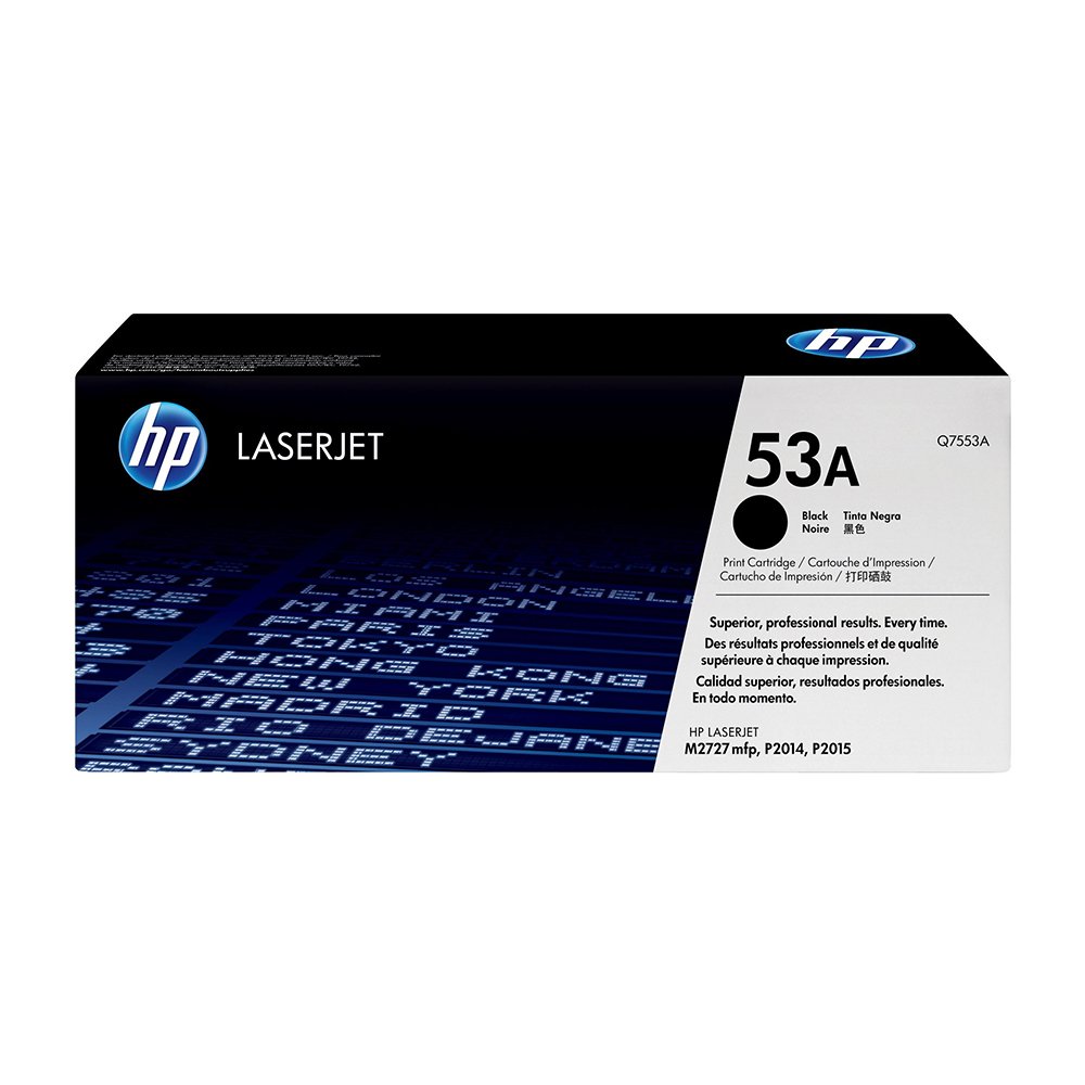 HP 53A Black Original LaserJet Toner Cartridge (Q7553A)...